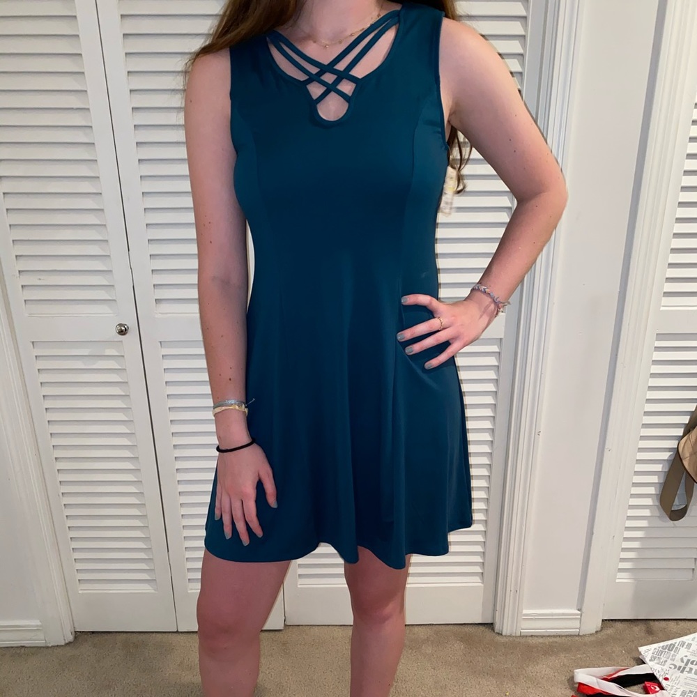 Dark green dress